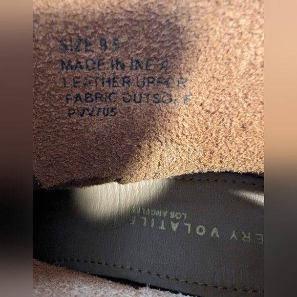 Very Volatile Ankle Boots, Brown Leather, Size 9.5 - Picture 7 of 7